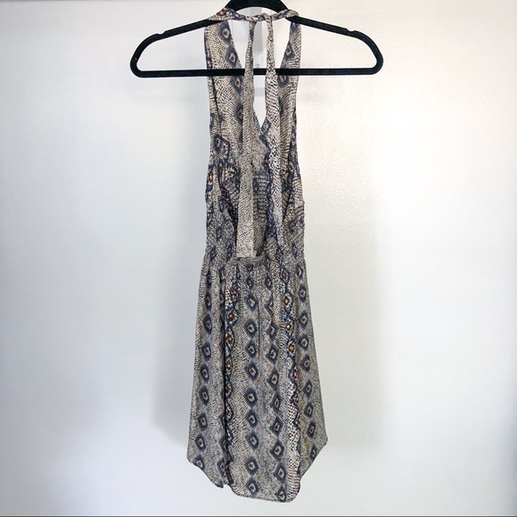 Parker silk snake print halter dress size S - Picture 2 of 6